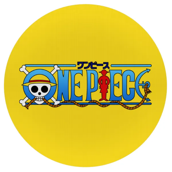 Onepiece logo — Mousepad Στρογγυλό 20cm