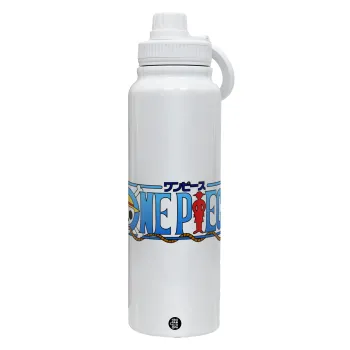 Onepiece logo, Θερμός 1L Ανοξείδωτο με Βάση Κινητού & Διπλά Τοιχώματα