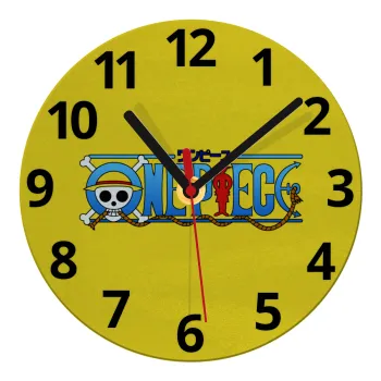 Onepiece logo, Ρολόι τοίχου γυάλινο (20cm)