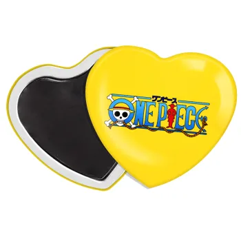 Onepiece logo, Μαγνητάκι καρδιά (57x52mm)