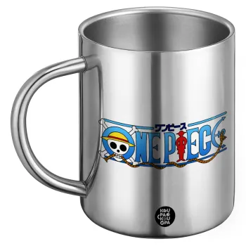 Onepiece logo, BIG Mug Stainless steel double wall (450ml)
