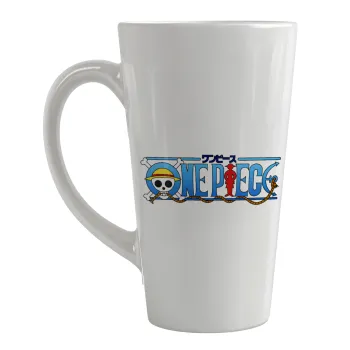 Onepiece logo, Κούπα κωνική Latte Μεγάλη, κεραμική, 450ml