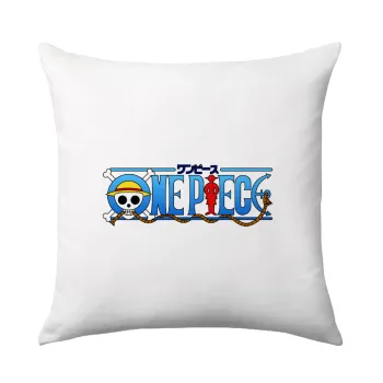 Onepiece logo, Μαξιλάρι καναπέ 40x40cm περιέχεται το  γέμισμα