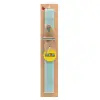 Easter Set, wooden keychain & aromatic flat Easter candle (30cm) (TURQUOISE)