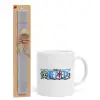 Easter Set, Ceramic Cup (330ml) & Easter aromatic flat candle (30cm) (GRAY)