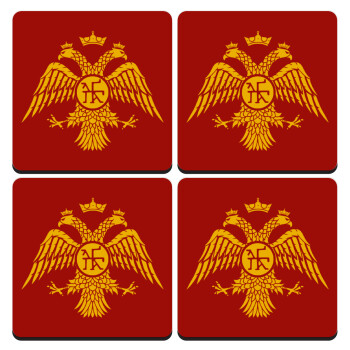 Βυζαντινή αυτοκρατορία, ΣΕΤ 4 Σουβέρ ξύλινα τετράγωνα (9cm)