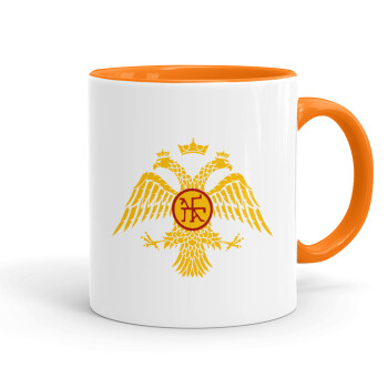 Byzantine Empire, Mug colored orange, ceramic, 330ml