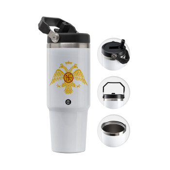 Byzantine Empire, 30oz stainless Steel Tumbler with Handle