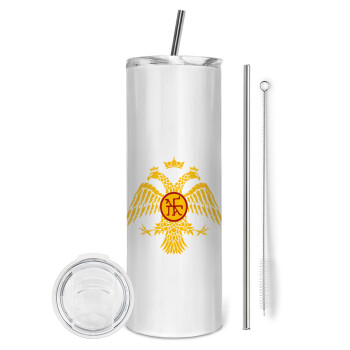 Byzantine Empire, Tumbler stainless steel 600ml, with metal straw & cleaning brush