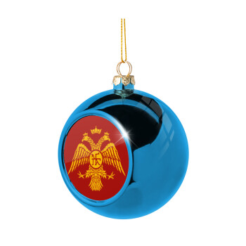 Byzantine Empire, Χριστουγεννιάτικη μπάλα δένδρου Μπλε 8cm