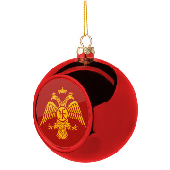 Byzantine Empire, Χριστουγεννιάτικη μπάλα δένδρου Κόκκινη 8cm