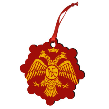 Βυζαντινή αυτοκρατορία, Στολίδι Χριστουγεννιάτικο στολίδι snowflake ξύλινο 7.5cm