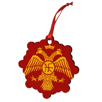 Βυζαντινή αυτοκρατορία, Στολίδι Χριστουγεννιάτικο στολίδι snowflake ξύλινο 7.5cm