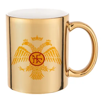 Byzantine Empire, Mug ceramic, gold mirror, 330ml