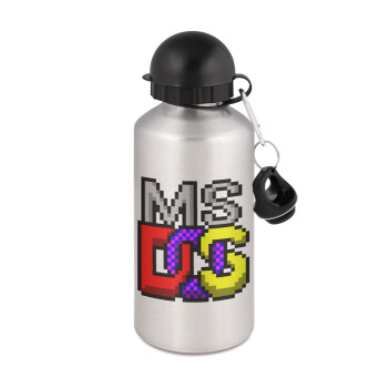 MsDos, Metallic water jug, Silver, aluminum 500ml