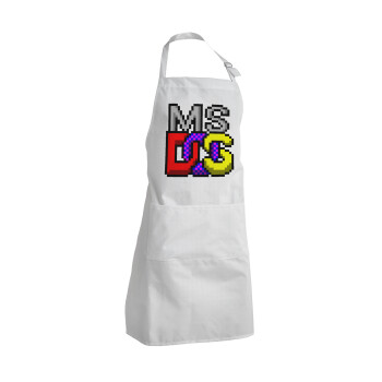 MsDos, Adult Chef Apron (with sliders and 2 pockets)