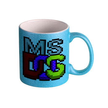 MsDos, Κούπα Σιέλ Glitter που γυαλίζει, κεραμική, 330ml