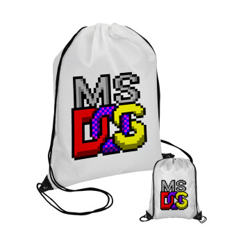 MsDos, Τσάντα πουγκί με μαύρα κορδόνια (1 τεμάχιο)