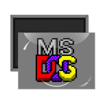 MsDos, Ορθογώνιο μαγνητάκι ψυγείου διάστασης 9x6cm