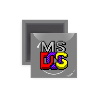 MsDos, Μαγνητάκι ψυγείου τετράγωνο διάστασης 5x5cm