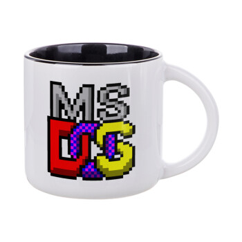 MsDos, Κούπα κεραμική 400ml Λευκή/Μαύρη