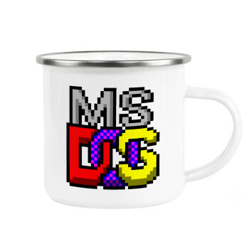 MsDos, Κούπα Μεταλλική εμαγιέ λευκη 360ml