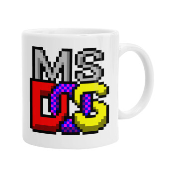 MsDos, Ceramic coffee mug, 330ml (1pcs)