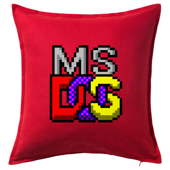 MsDos, Sofa cushion RED 50x50cm includes filling