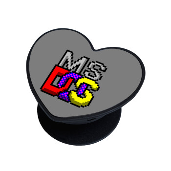 MsDos, Phone Holders Stand  καρδιά Μαύρο Βάση Στήριξης Κινητού στο Χέρι