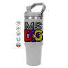 GREY color, 890ml (30oz) stainless Steel Tumbler with Handle