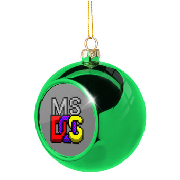 MsDos, Χριστουγεννιάτικη μπάλα δένδρου Πράσινη 8cm