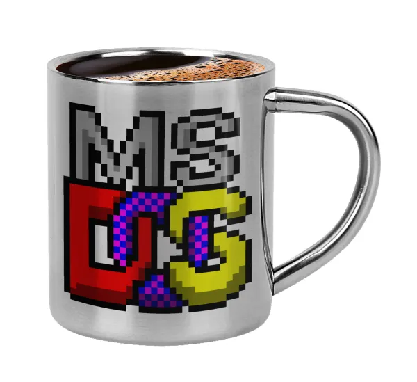 MsDos — Κουπάκι μεταλλικό διπλού τοιχώματος για espresso (220ml)
