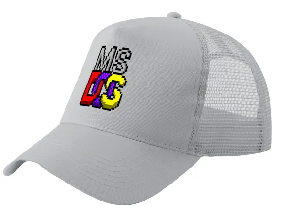 MsDos — Trucker Hat with Mesh, GREY, (COTTON, KIDS, UNISEX, ONE SIZE)