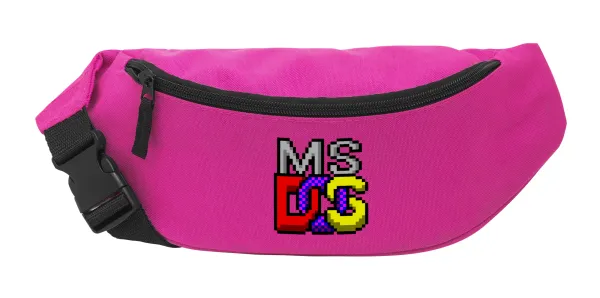 MsDos — Unisex waist bag (banana) in PINK color with 2 pockets