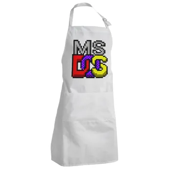 MsDos, Adult Chef Apron (with sliders and 2 pockets)