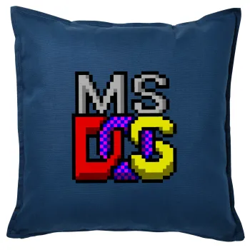 MsDos, Sofa cushion Blue 50x50cm includes filling