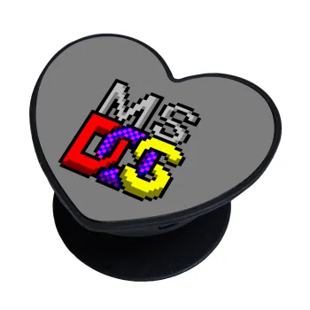 MsDos, Phone Holders Stand  καρδιά Μαύρο Βάση Στήριξης Κινητού στο Χέρι