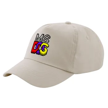 MsDos, Μπεζ (SAND) Πεντάφυλλο Καπέλο Ενηλίκων Βαμβακερό (UNISEX, ONE SIZE)