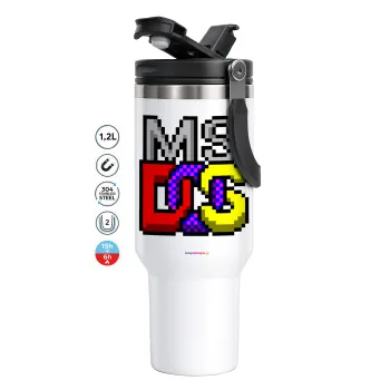 MsDos, Mega Stainless steel Tumbler with lid, double wall 1,2L
