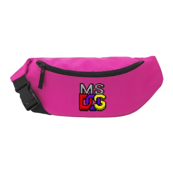 MsDos, Unisex waist bag (banana) in PINK color with 2 pockets