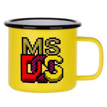 MsDos, Metallic enamel MATT Yellow cup 360ml