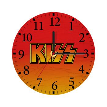 KISS, Ρολόι τοίχου ξύλινο plywood (20cm)