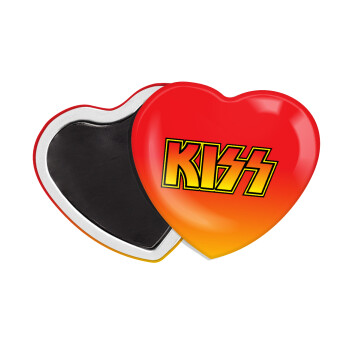 KISS, Μαγνητάκι καρδιά (57x52mm)