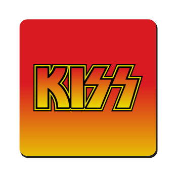 KISS, Τετράγωνο μαγνητάκι ξύλινο 9x9cm