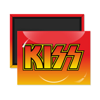 KISS, Ορθογώνιο μαγνητάκι ψυγείου διάστασης 9x6cm
