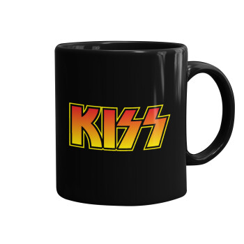 KISS, Mug black, ceramic, 330ml