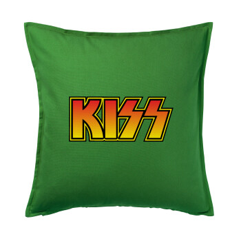 KISS, Sofa cushion Green 50x50cm includes filling