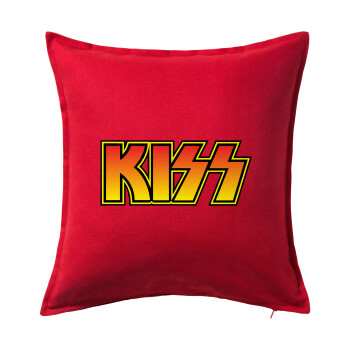 KISS, Sofa cushion RED 50x50cm includes filling