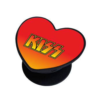 KISS, Phone Holders Stand  καρδιά Μαύρο Βάση Στήριξης Κινητού στο Χέρι