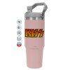 Pink color, 890ml (30oz) stainless Steel Tumbler with Handle